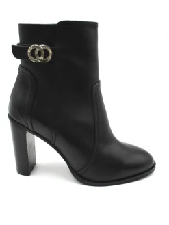 Stivaletto pelle donna 1029 nero<Albano Clearance