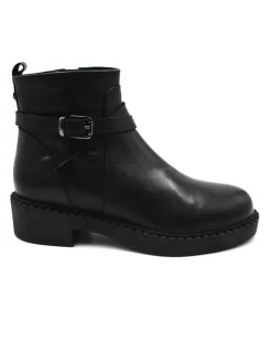 Stivaletto pelle donna 1020 nero<Albano New