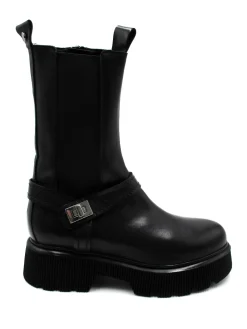 Stivaletto pelle donna 2009 nero<Albano Sale