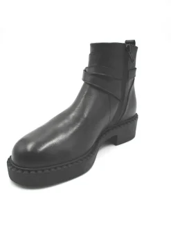 Stivaletto pelle donna 1020 nero<Albano New