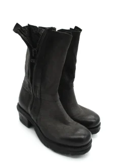 Stivaletto pelle donna Smoke Nero - 699203 -<As98 Hot