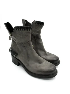 Stivaletto pelle donna Nebbia Nero - 261202 -<As98 Discount