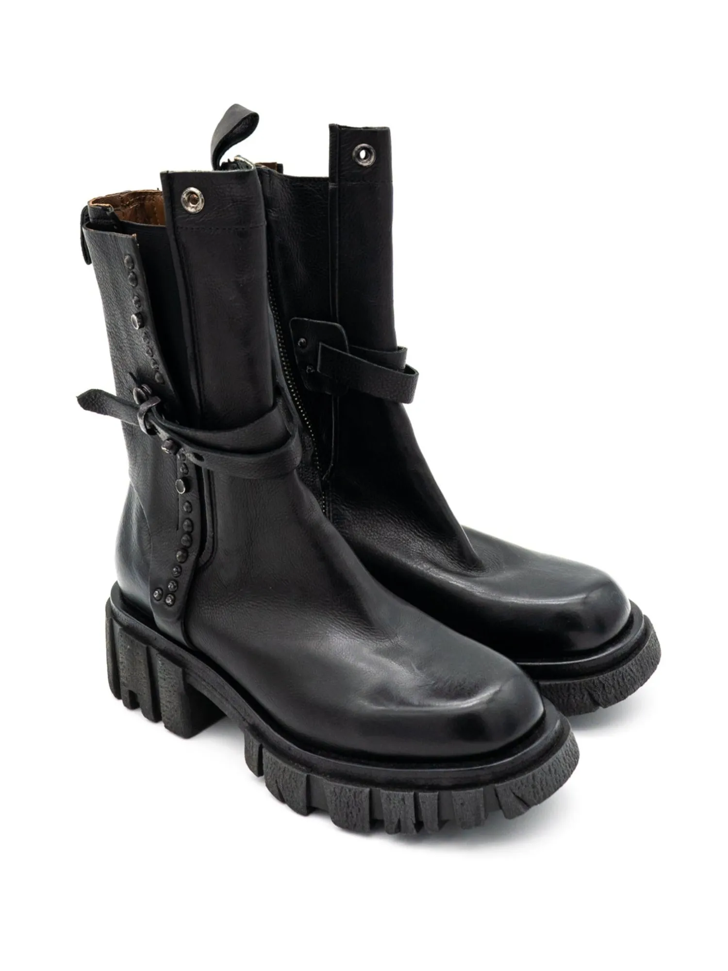 Stivaletto pelle donna A54202 Nero<As98 Best