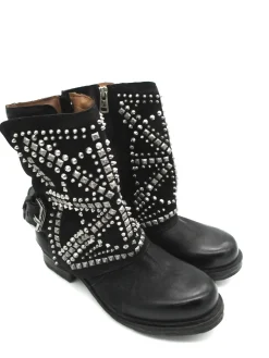 Stivaletto pelle donna Black - 259215 -<As98 Hot