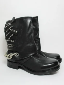 Stivaletto pelle donna A50202 Nero<As98 Discount