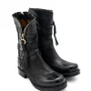 Stivaletto pelle donna A50214 Nero<As98 Discount