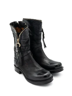 Stivaletto pelle donna A50214 Nero<As98 Discount