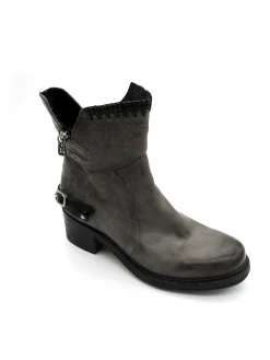 Stivaletto pelle donna Nebbia Nero - 261202 -<As98 Discount