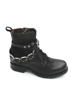 Stivaletto pelle donna A50211 Nero<As98 Clearance