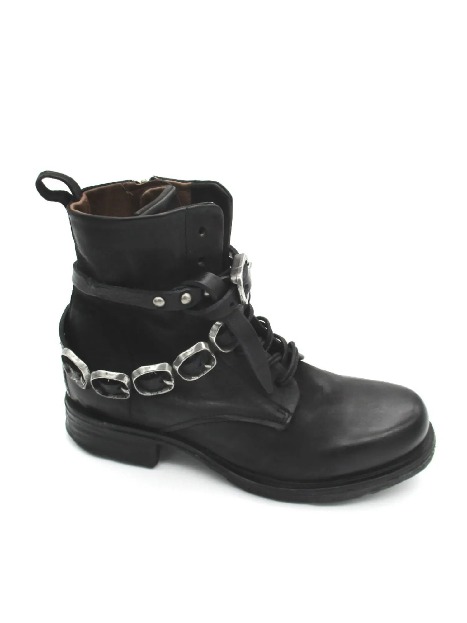 Stivaletto pelle donna A50211 Nero<As98 Clearance