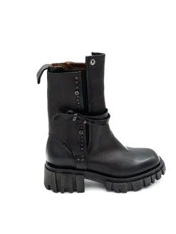 Stivaletto pelle donna A54202 Nero<As98 Best