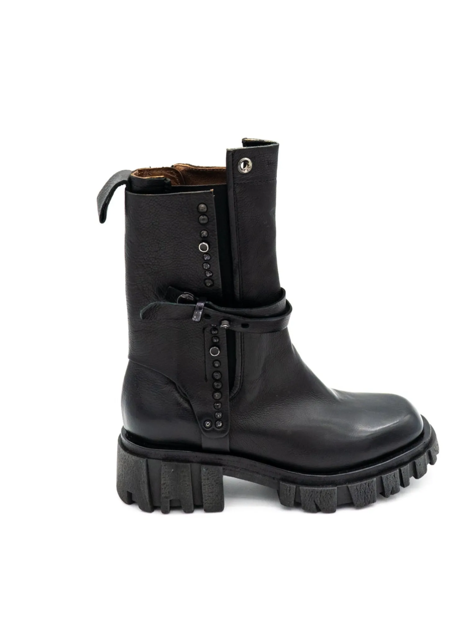 Stivaletto pelle donna A54202 Nero<As98 Best