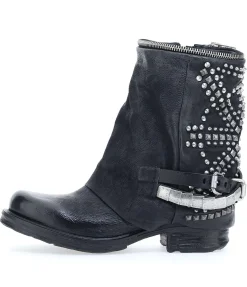 Stivaletto pelle donna Black - 259216 -<As98 Best