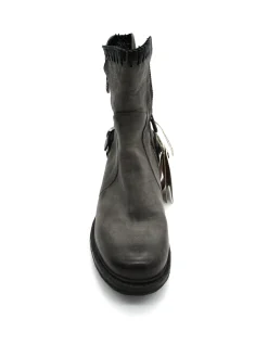 Stivaletto pelle donna Nebbia Nero - 261202 -<As98 Discount