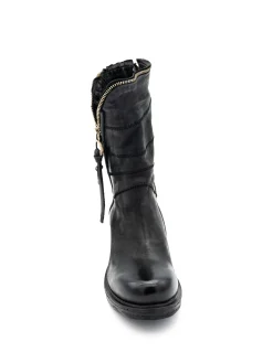 Stivaletto pelle donna A50214 Nero<As98 Discount