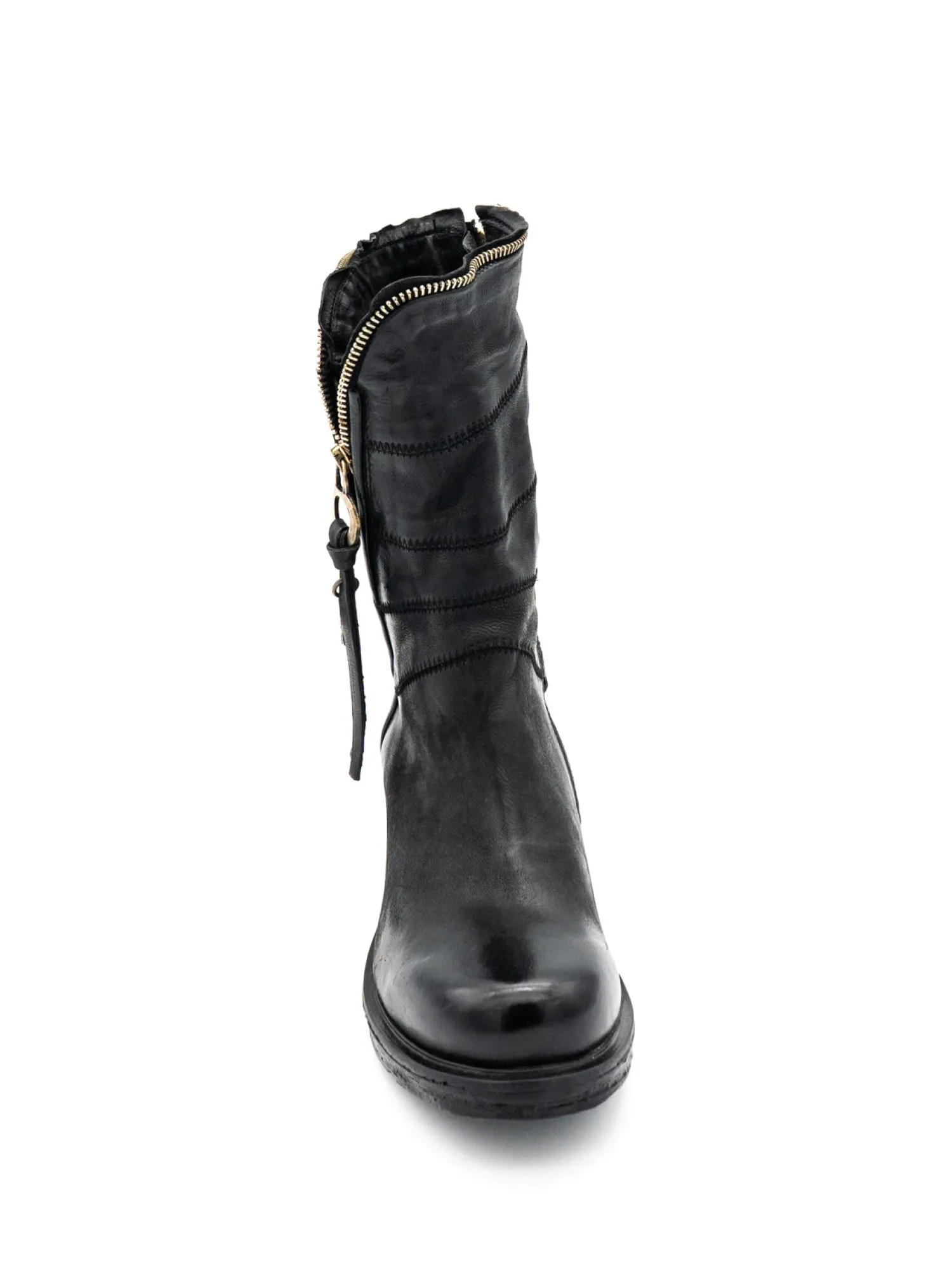 Stivaletto pelle donna A50214 Nero<As98 Discount