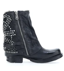 Stivaletto pelle donna Black - 259216 -<As98 Best