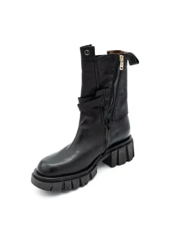 Stivaletto pelle donna A54202 Nero<As98 Best