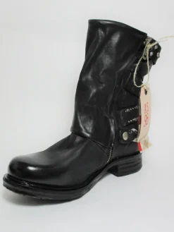 Stivaletto pelle donna A50202 Nero<As98 Discount