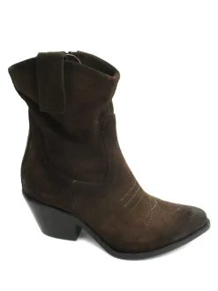 Stivaletto texano camoscio donna 793283 Mud<Mjus Outlet