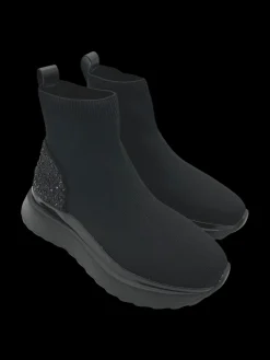 Stivaletto zeppa donna Black - Catia -<Apepazza New