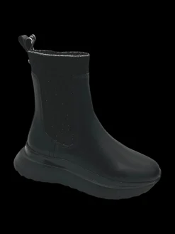 Stivaletto zeppa donna Black - Cristina -<Apepazza New