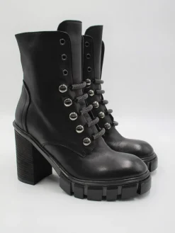 Tronchetto Anfibio pelle donna 7353 nero<Fru.it Hot