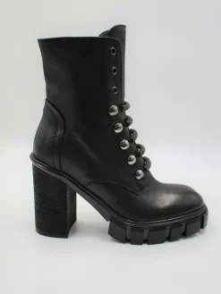 Tronchetto Anfibio pelle donna 7353 nero<Fru.it Hot