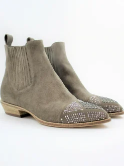 Tronchetto camoscio donna 4393 beige<Fru.it Hot