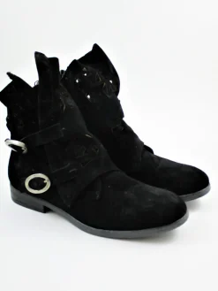 Tronchetto camoscio donna 884236 nero<Mjus Sale