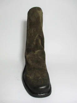 Tronchetto camoscio donna A4666 marrone<Strategia Discount