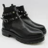 Tronchetto pelle donna 0021 nero<Albano Discount