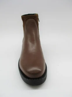Tronchetto pelle donna 0107 cuoio<Albano Outlet