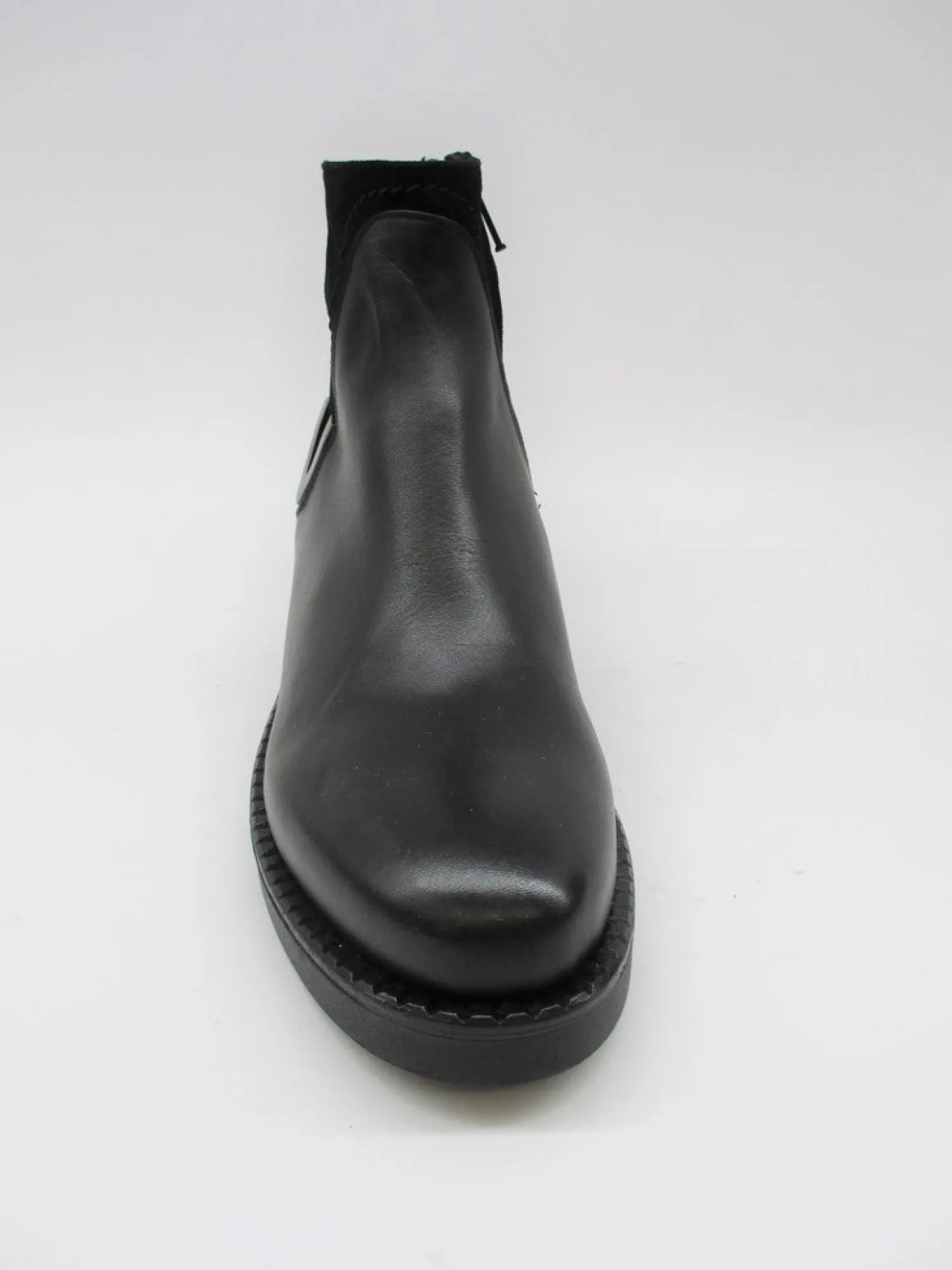Tronchetto pelle donna 0107 nero<Albano Hot