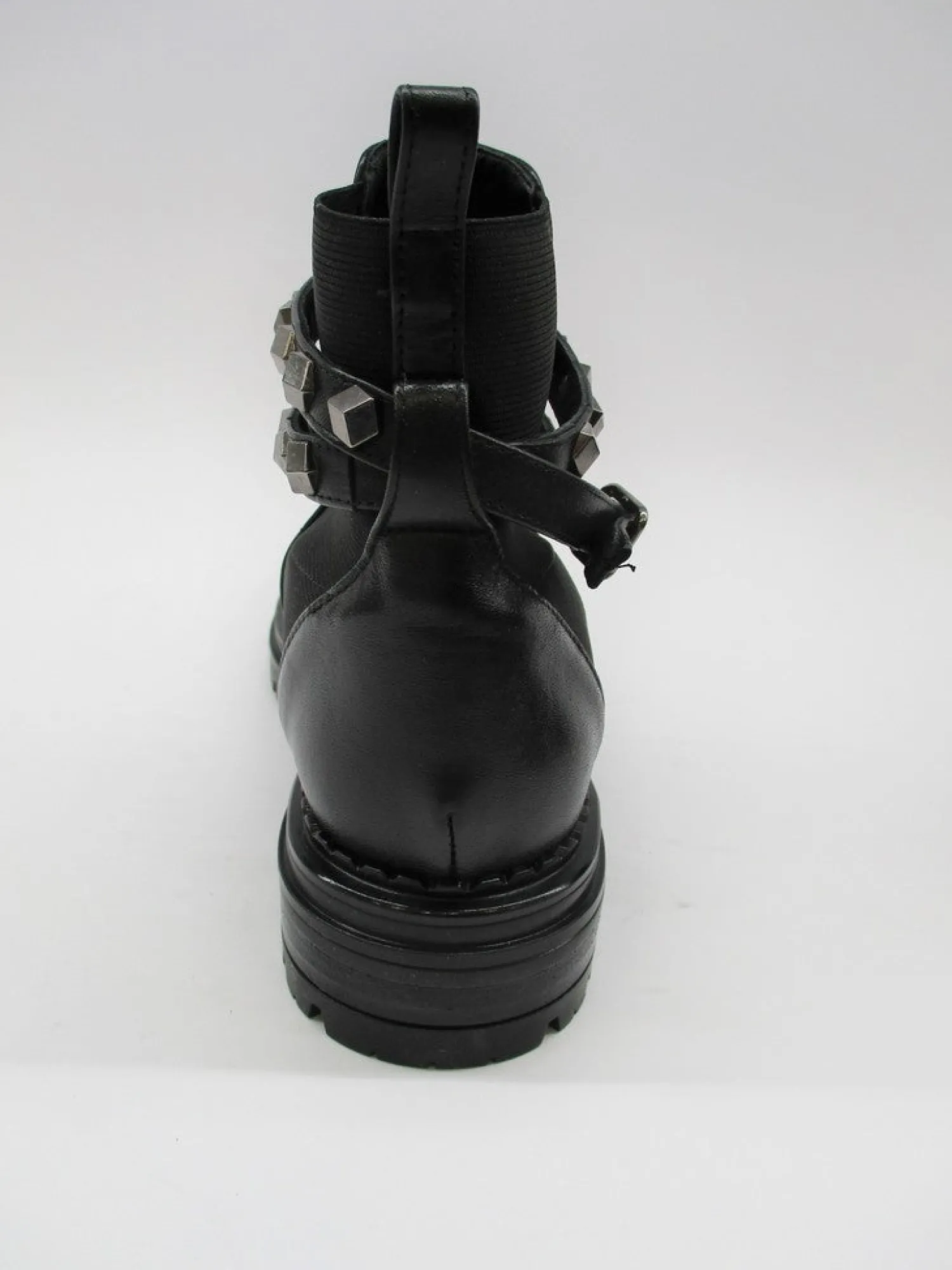 Tronchetto pelle donna 0021 nero<Albano Discount