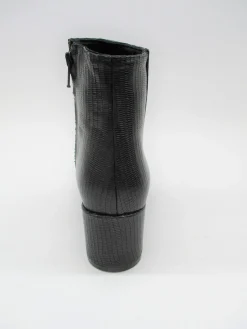Tronchetto pelle donna 0014 nero<Albano Hot