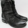 Tronchetto pelle donna 516233 nero<As98 Hot