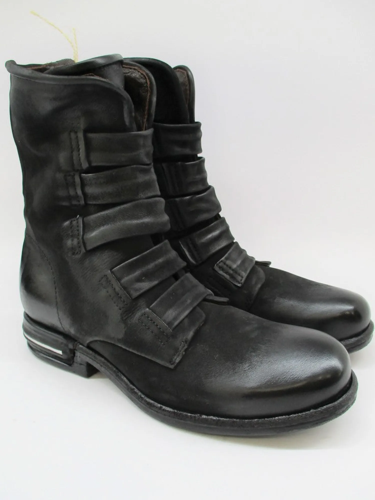 Tronchetto pelle donna 516233 nero<As98 Hot