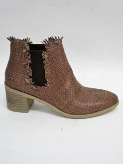 Tronchetto pelle donna ED221 taupe<Cafènoir Outlet