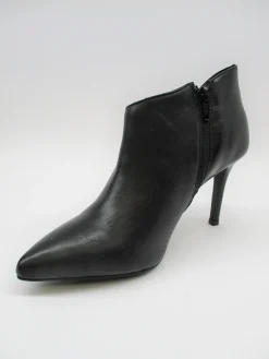 Tronchetto pelle donna NA 463 nero, scollo sotto il malleolo, tacco cm 9<Cafènoir Best