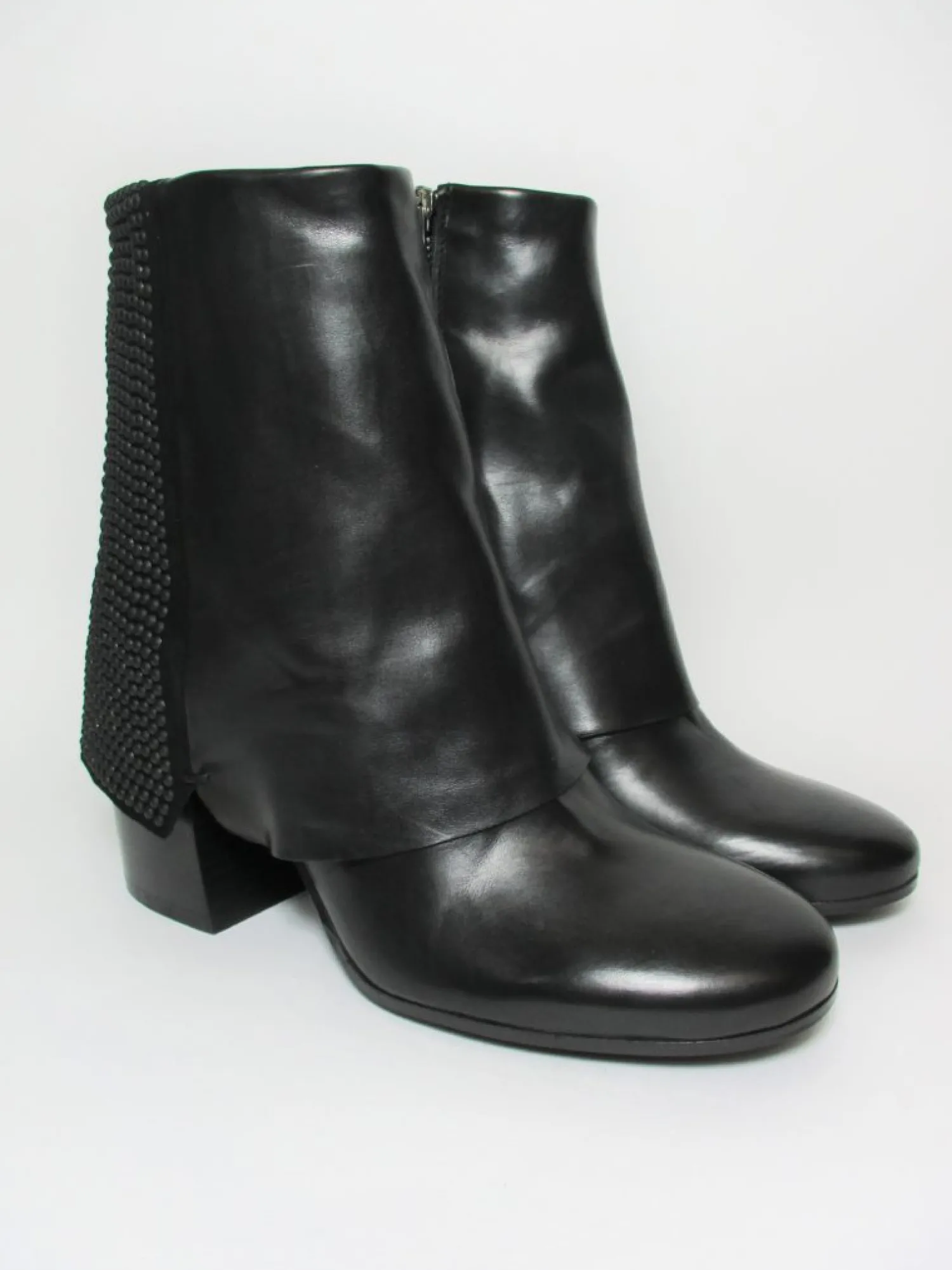Tronchetto pelle donna 5844 nero<Fru.it Hot