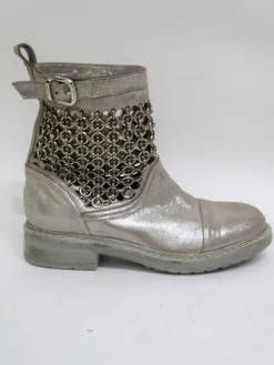 Tronchetto pelle donna 5328 argento<Fru.it New