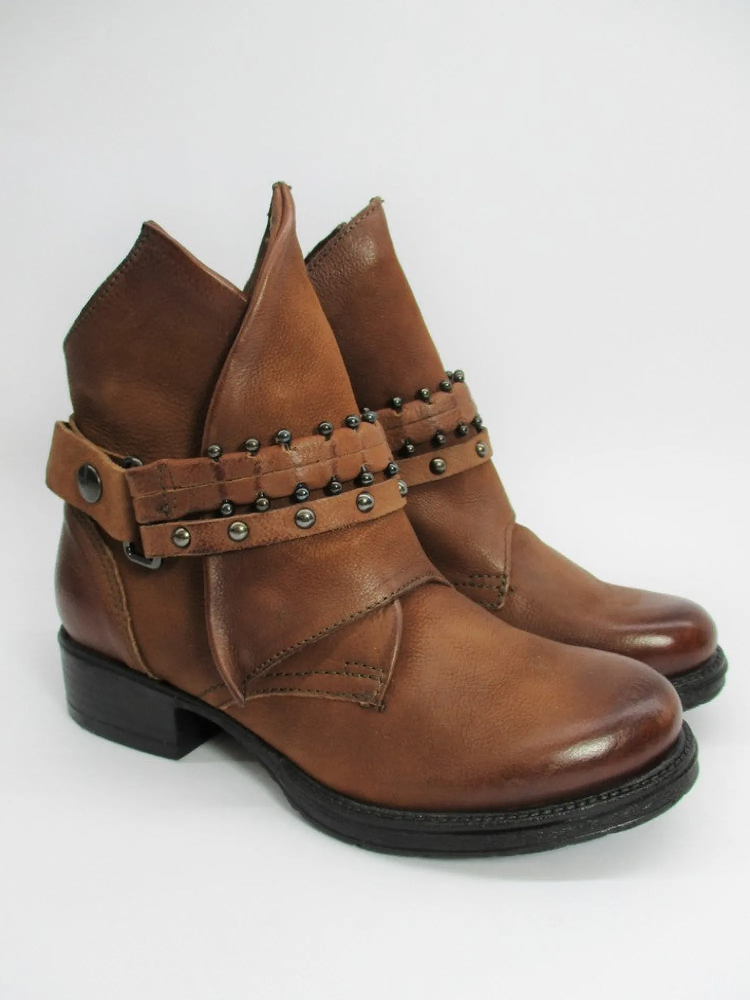 Tronchetto pelle donna 177262 cuoio<Mjus Best