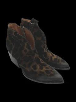 Tronchetto texano camoscio donna tabacco - E2004 -<Elena Iachi New