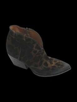 Tronchetto texano camoscio donna tabacco - E2004 -<Elena Iachi New