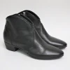 Tronchetto texano pelle donna VALERY 026 nero<Valery Calzature New