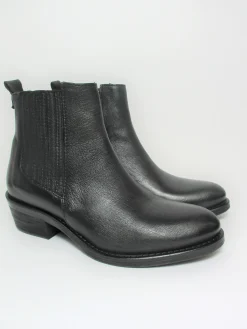 Tronchetto texano pelle donna VALERY 515 nero<Valery Calzature Fashion