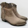 Tronchetto texano pelle donna CA206F taupe<Rep-Ko New