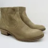 Tronchetto texano pelle donna 304 beige<keb Online