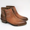 Tronchetto texano pelle donna RCA64F cuoio<Rep-Ko Fashion
